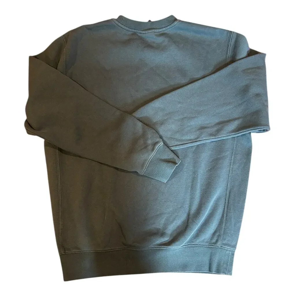 NIKE Swoosh Men's Blue Label Sweatshirt MEDIUM Y2K Vintage Crew Neck